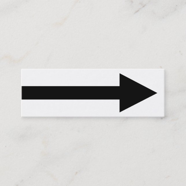 Hela punkt II - svart och vitt Mini Visitkort (Framsida)