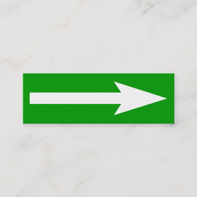 Hela punkten - Grönt, vitt och Grått Mini Visitkort (Framsida)