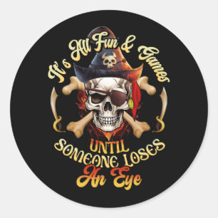 Hela Roligten och spelen tills någon förlorar en Ö Runt Klistermärke