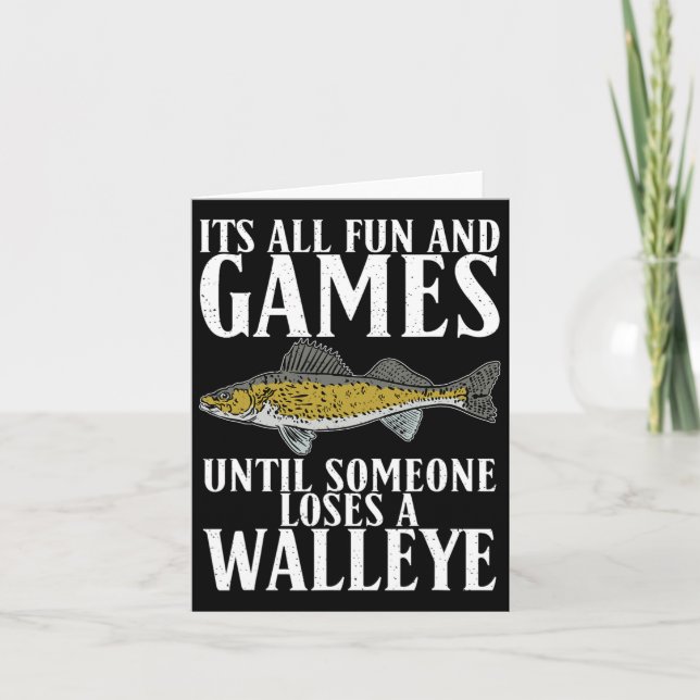 Hela Roligten tills någon förlorar en Walleye-jakt Kort (Framsida)