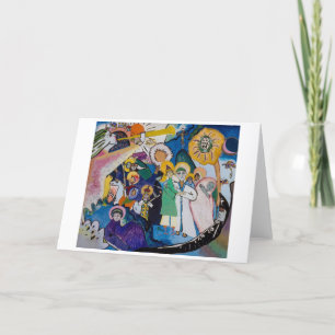 Hela Saints Day I Kandinsky Kort för hälsning