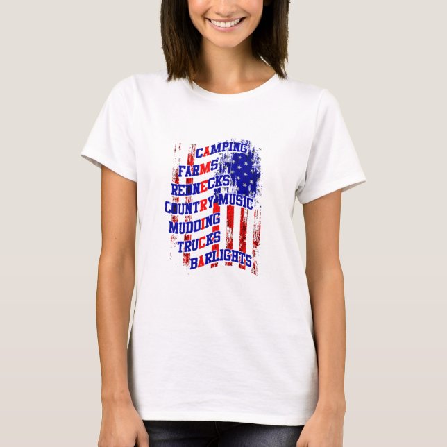 Hela Sak Amerika T Shirt (Framsida)