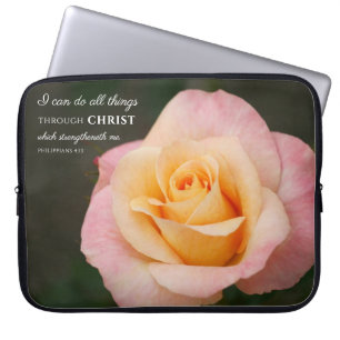 Hela Sak genom Kristus Filippinerna 4:13 Ro Laptop Fodral