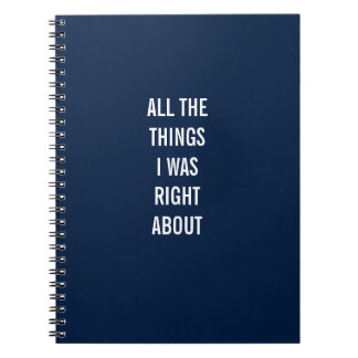 Hela Saken jag var Höger om Anteckningsbok