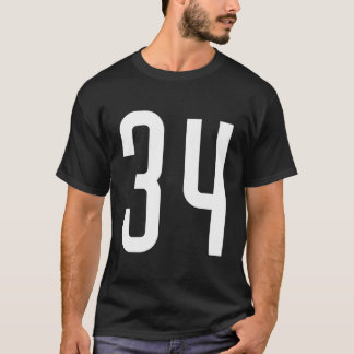 Hela Sportfantasten Favorite White Number 34 Jerse T Shirt