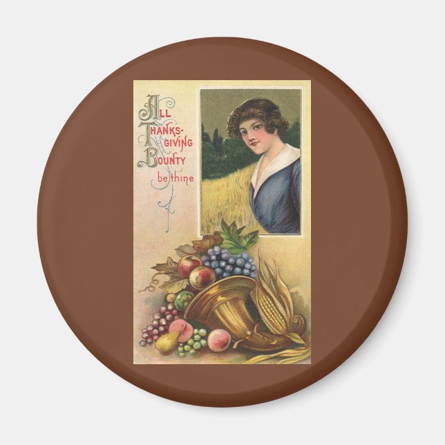 Hela Thanksgivingen måste vara tunn Magnet (Framsidan)