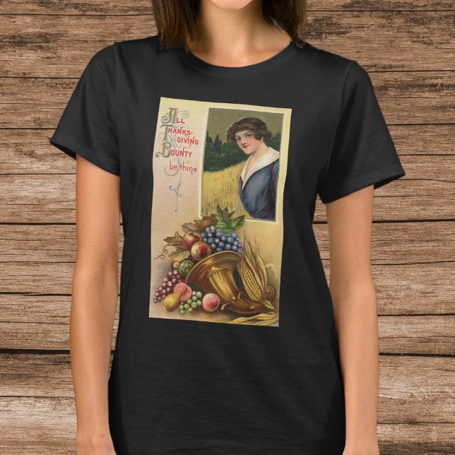 Hela Thanksgivingen måste vara tunn T-shirt (ll Thanksgiving Bounty Be Thine t-short)