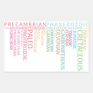 Hela tiden i världen rektangulärt klistermärke