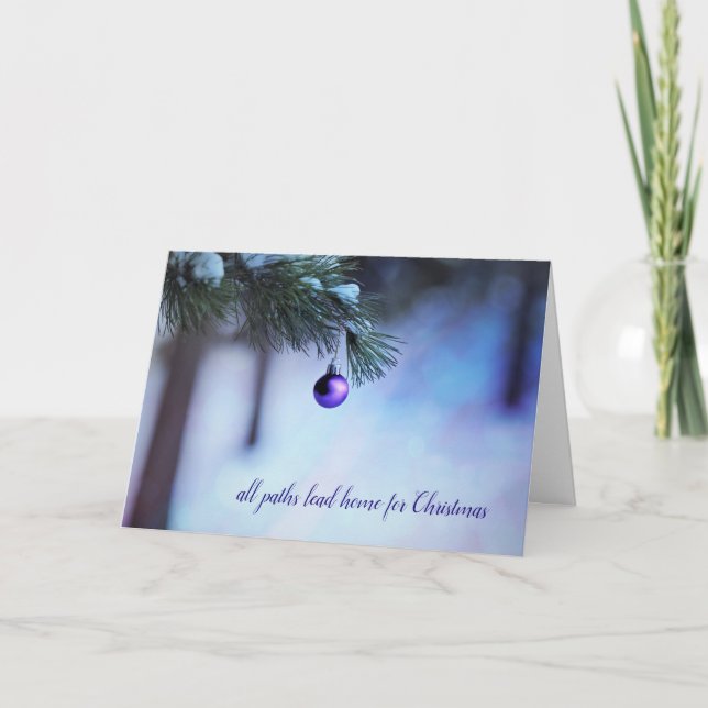 Hela Väg-blyhuset för jul (kort) Helgkort (Framsida)