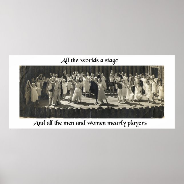 Hela världen är en scen poster (Framsidan)