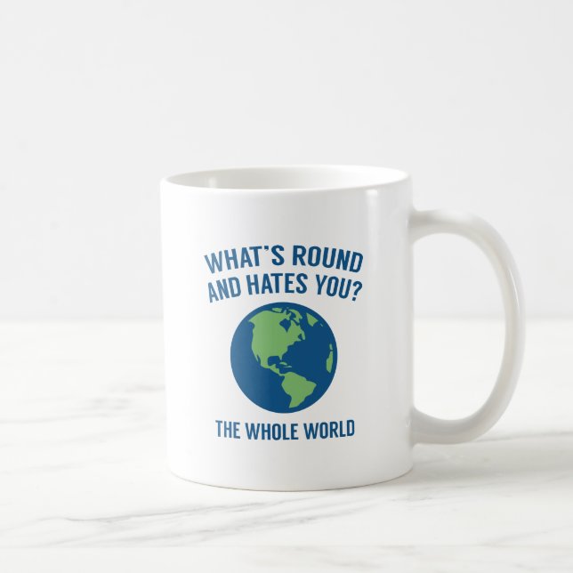 Hela världen kaffemugg (Höger)