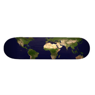 Hela världen - Planeten Earth Mini Skateboard Bräda 18,5 Cm
