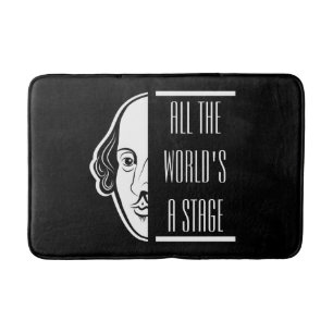 Hela världens Shakespeare-citat Thespian Badrumsmatta