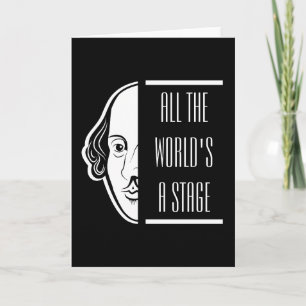Hela världens Shakespeare-citat Thespian Kort