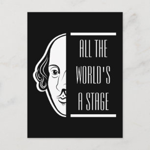 Hela världens Shakespeare-citat Thespian Vykort