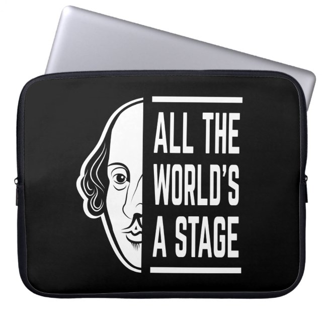Hela världens TEEpiska Shakespeare-citat Laptop Fodral (Framsidan)