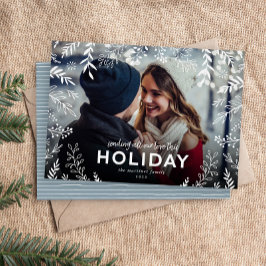 Hela vårt botaniska överläggsfoto i Kärlek Julkort