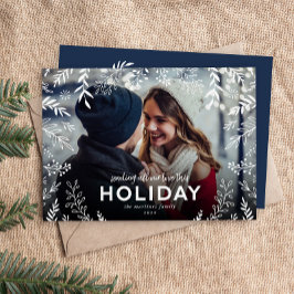 Hela vårt botaniska överläggsfoto i Kärlek Julkort