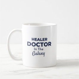 Helande Doktor i Galaxen Typografi Design Kaffemugg