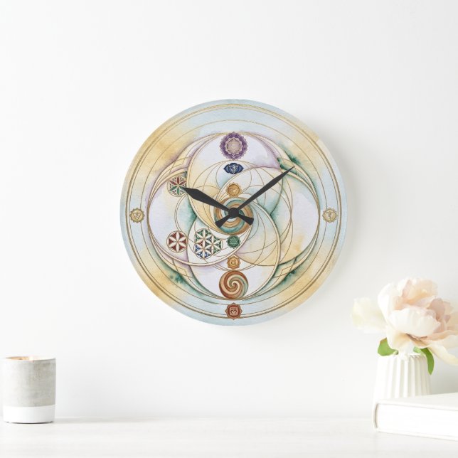 Helande harmoni Radionics-symbol  Stor Klocka (Hem)