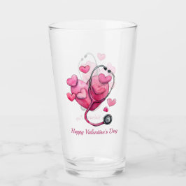 Helande hjärtans valentin-design glaskopp