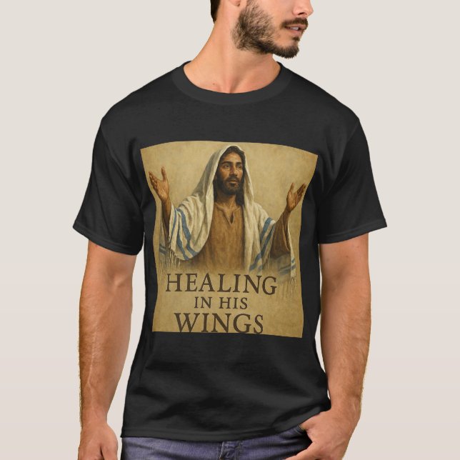 Helande i Hans Vingar T Shirt (Framsida)