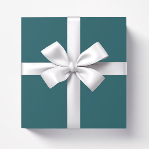 Helblått färg Oceanic Teal Blue Presentpapper