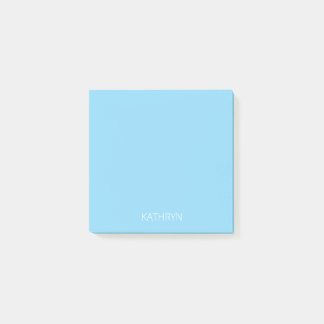 held babyblå personlig post-it block