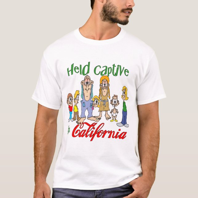 Held Captive i Kalifornien T-shirt (Framsida)