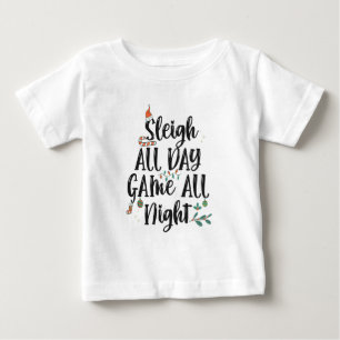 Heldags spel hela natten, hela natten roligt t shirt