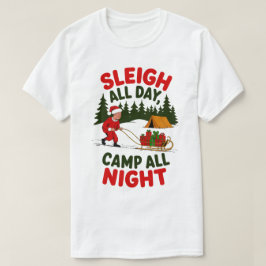 Heldagskamp hela natten - juldesign hela natten t shirt