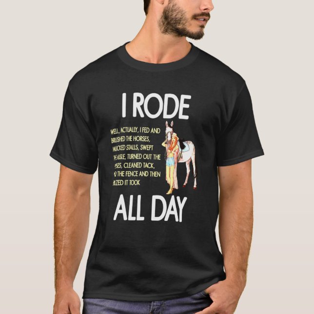 Heldagsridning T Shirt (Framsida)
