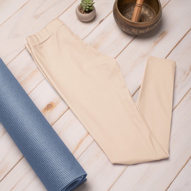  heldragen hösttrendpersika Färg i Leggings (Skapare uppladdad)