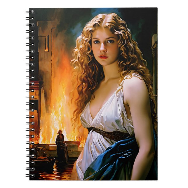 "Helen, A Spartan's Beauty, Troy's Fire" Anteckningsbok (Framsidan)