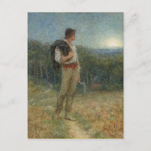 Helen Allingham Vintage Harvest Måne Vykort