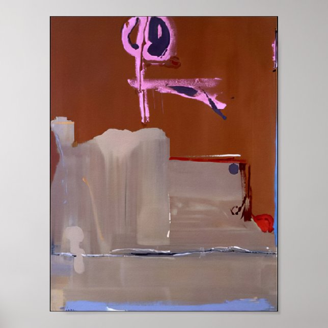 Helen Frankenthaler - Kaptenens ur - 1986 Poster (Framsidan)