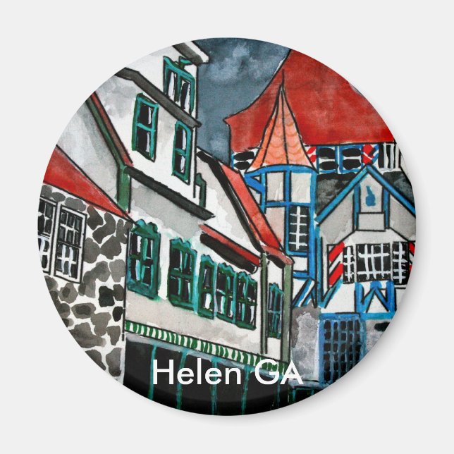 Helen GA semesterparadiset i den tyska staden Geor Magnet (Framsidan)