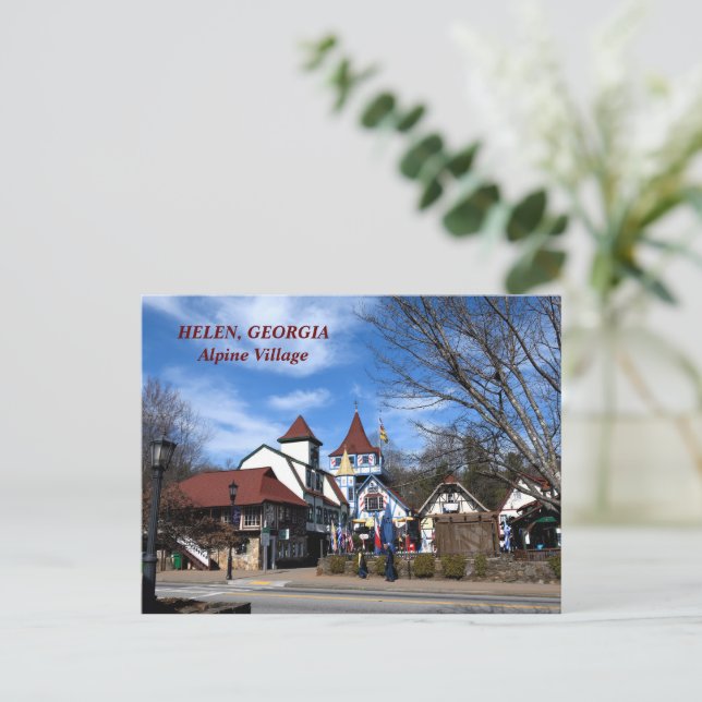 Helen, Georgia Alpin by postkort Vykort (Stående Fram)