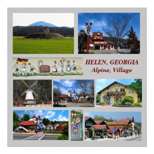 Helen, Georgia Alpine Village fototryck