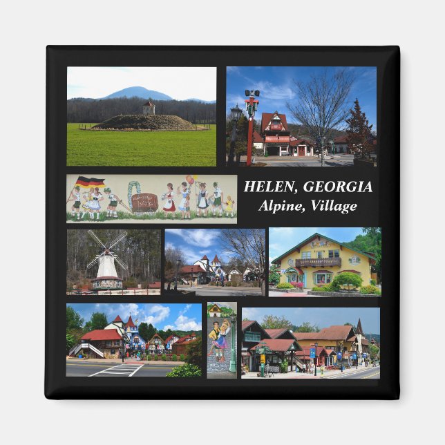 Helen, Georgia Alpine Village magnet (Framsidan)