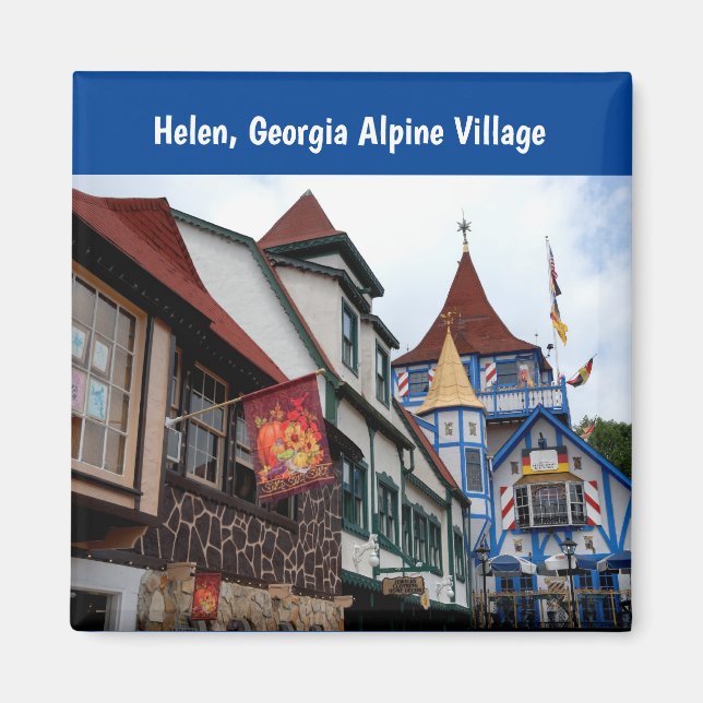 Helen, Georgia Alpine Village Magnet (Framsidan)