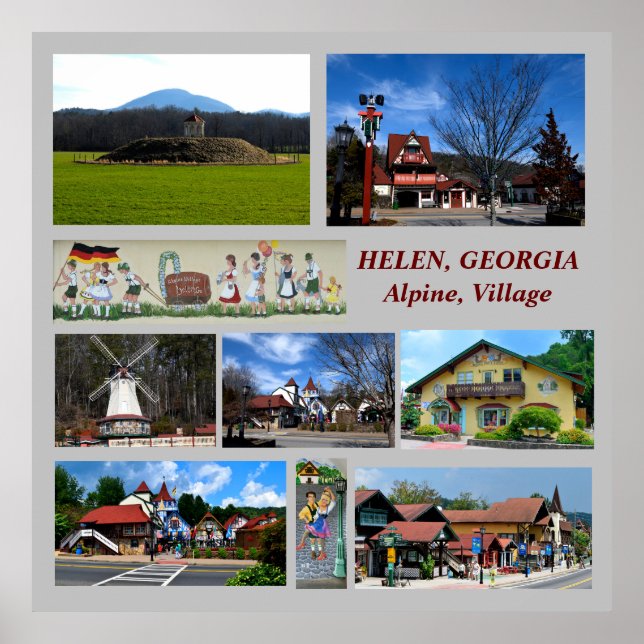 Helen, Georgia Alpine Village poster (Framsidan)