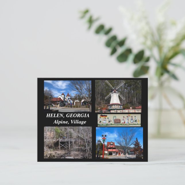 Helen, Georgia Alpine Village Vykort (Stående Fram)