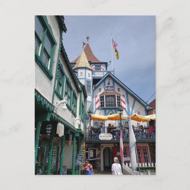 Helen Georgia German Town Vykort (Framsida)