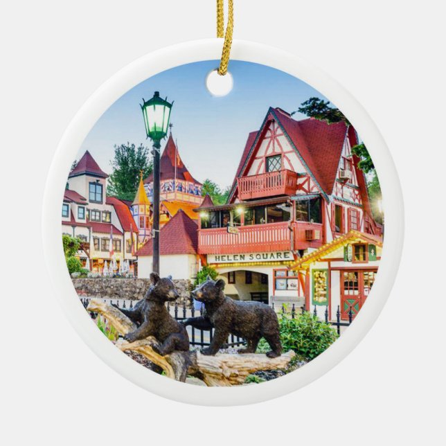 Helen, Helen Georgia, Helen Ornament, jul Julgransprydnad Keramik (Framsidan)