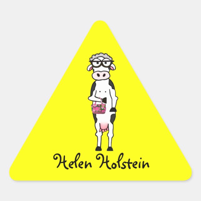 Helen Holstein Stickers Triangelformat Klistermärke (Framsida)