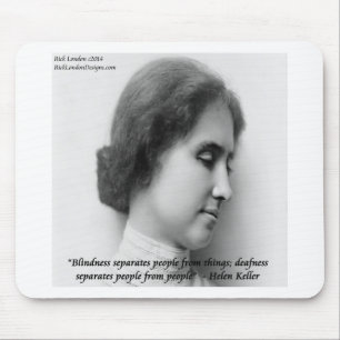 Helen Keller & Berömd döv/blind Citat Musmatta