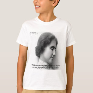 Helen Keller & Berömd döv/blind Citat Tee