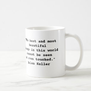 Helen Keller citationsteckenmugg Kaffemugg