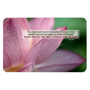 Helen Keller inspirationsoffert "Felt med hjärta" Magnet